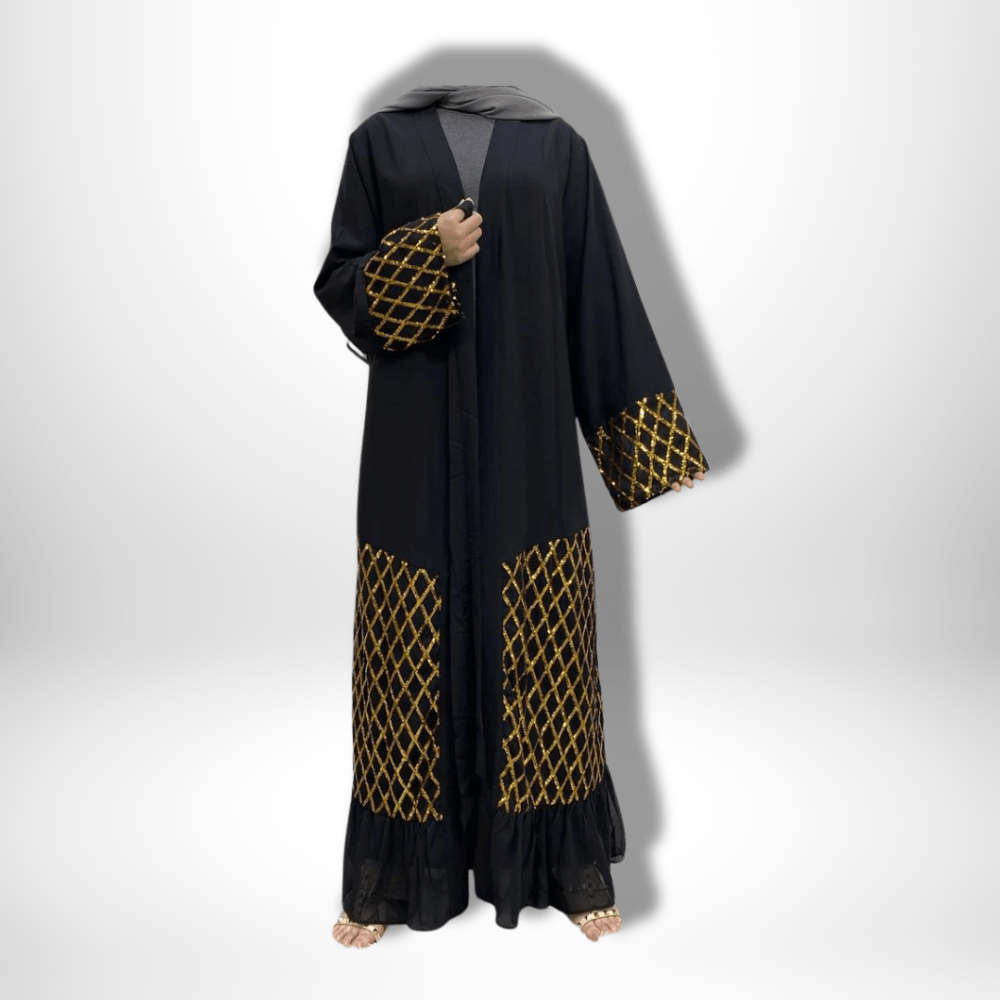 Kimono Abaya noir
