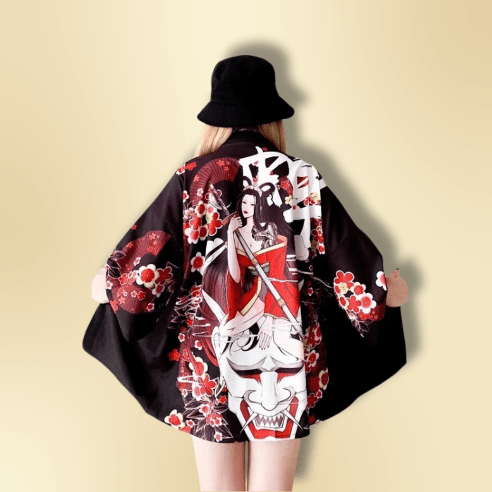 Veste kimono femme WhiteDevil Noir / XXS