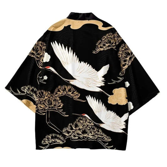 Veste kimono homme Golden Noir/Or / XS