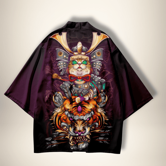 Veste kimono homme Tiger Violet / XS